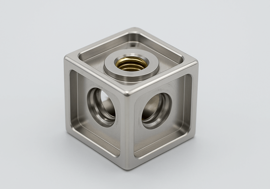 Machined cube - AGCIS