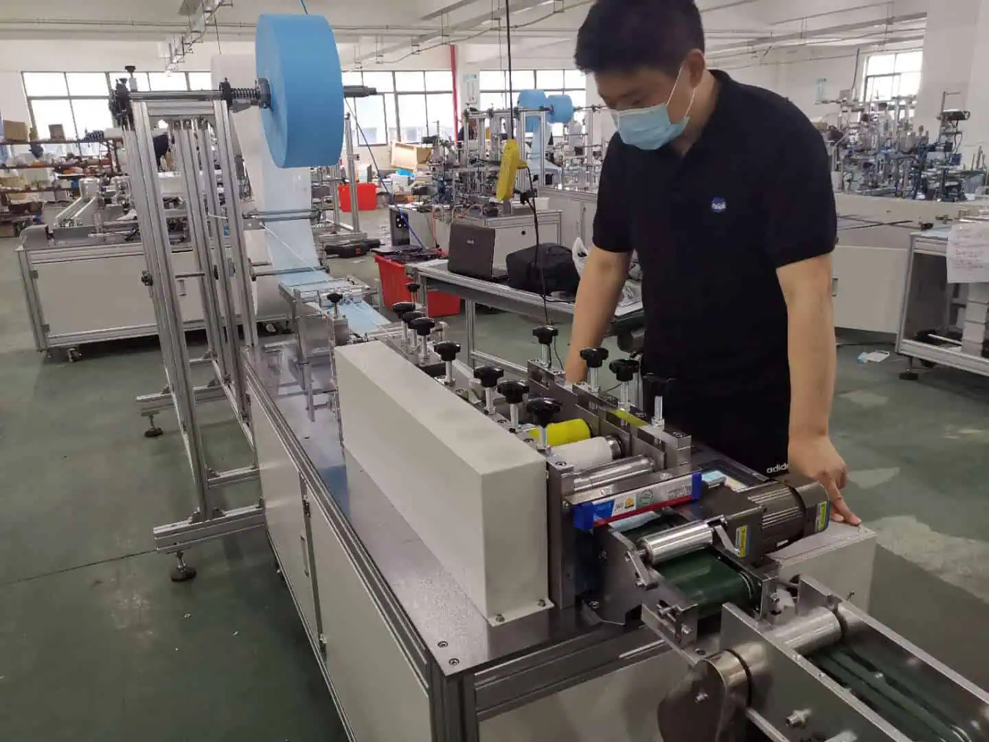 face mask equipment factory check