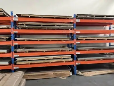 metal sheets material storage