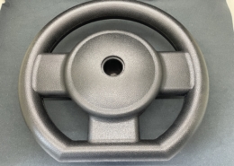 steel steering wheel with PU coating