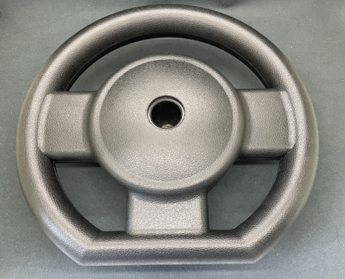 steel steering wheel with PU coating