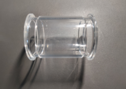 Transparent plexiglass sleeve