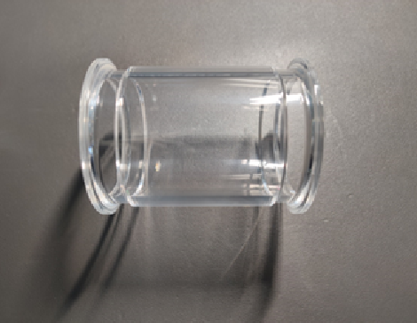 Transparent plexiglass sleeve