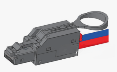 RJ45 connectors with pull tab