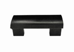 ABS plastic handle housing – black injection-molded component