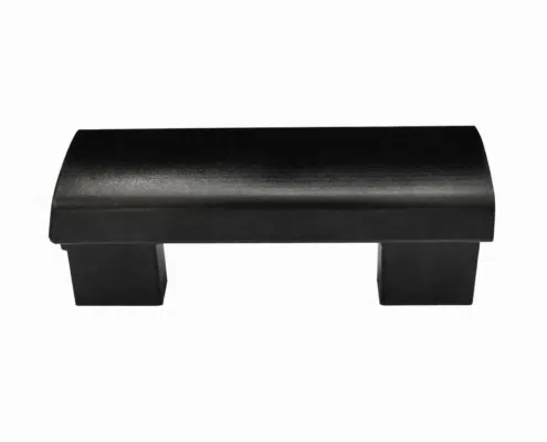 ABS plastic handle housing – black injection-molded component