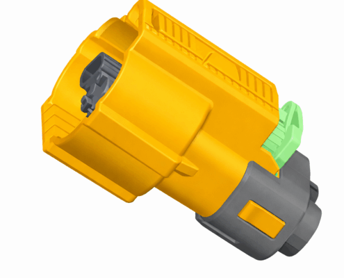 EVH2-N2TK-SDA high-voltage EV connector with A-keying and IP67 protection