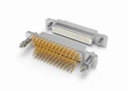 Non-magnetic high-density connector with multi-pin contacts for medical and MRI applications