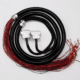 Custom industrial cable harness assembly with D-sub and JST connectors